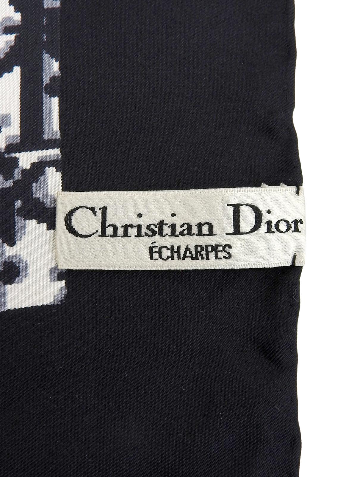 Trotter Pattern Scarf Black/White