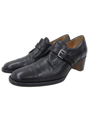 Single Monk Strap Pumps in Black