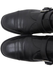Single Monk Strap Pumps in Black
