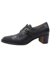 Single Monk Strap Pumps in Black