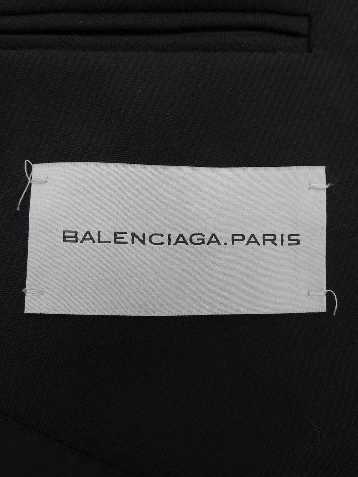 ウールダブルブレストジャケット ブラック