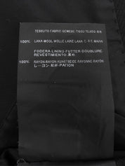 ウールダブルブレストジャケット ブラック