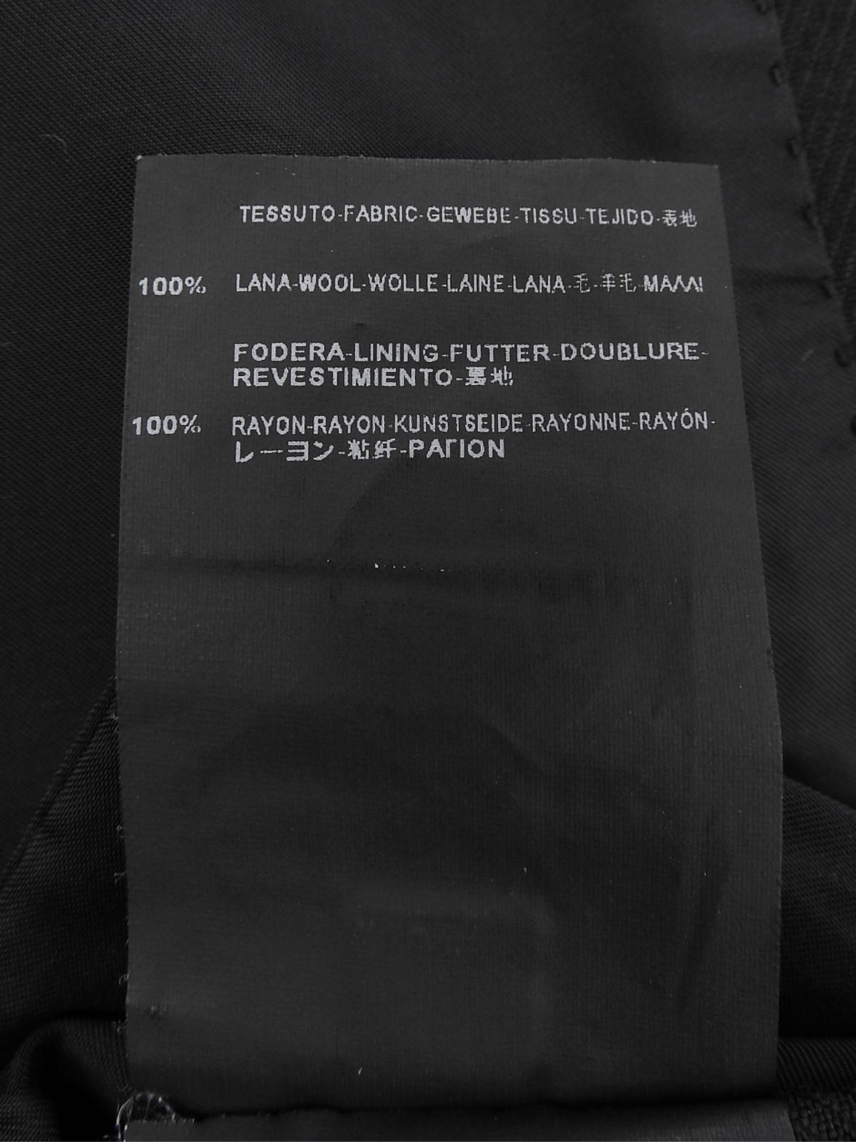 ウールダブルブレストジャケット ブラック