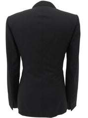 ウールダブルブレストジャケット ブラック