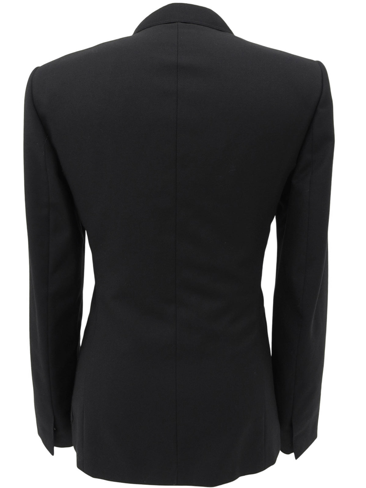 ウールダブルブレストジャケット ブラック