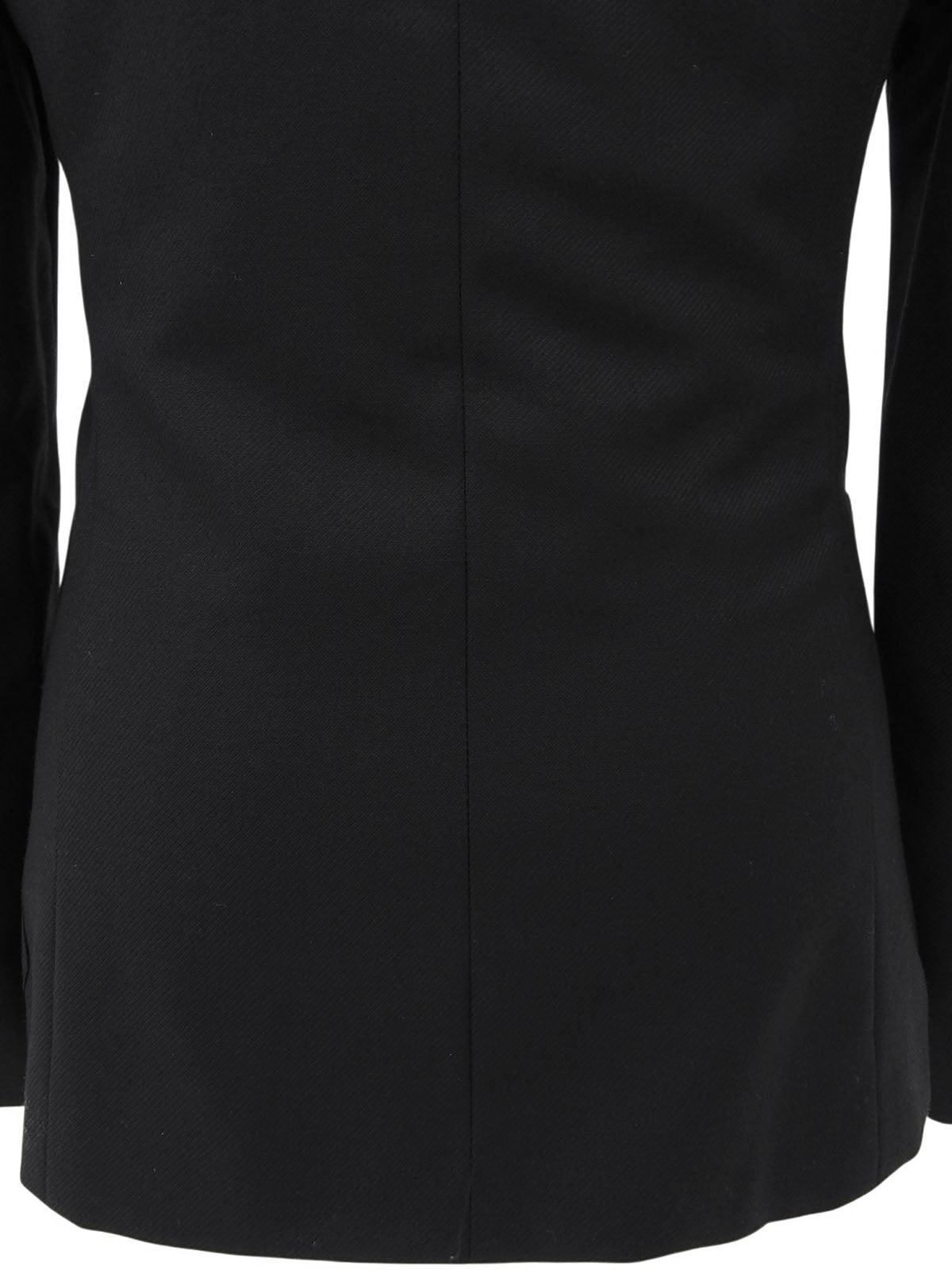 ウールダブルブレストジャケット ブラック