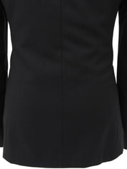 ウールダブルブレストジャケット ブラック