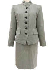 スタンドカラーセットアップ グレー