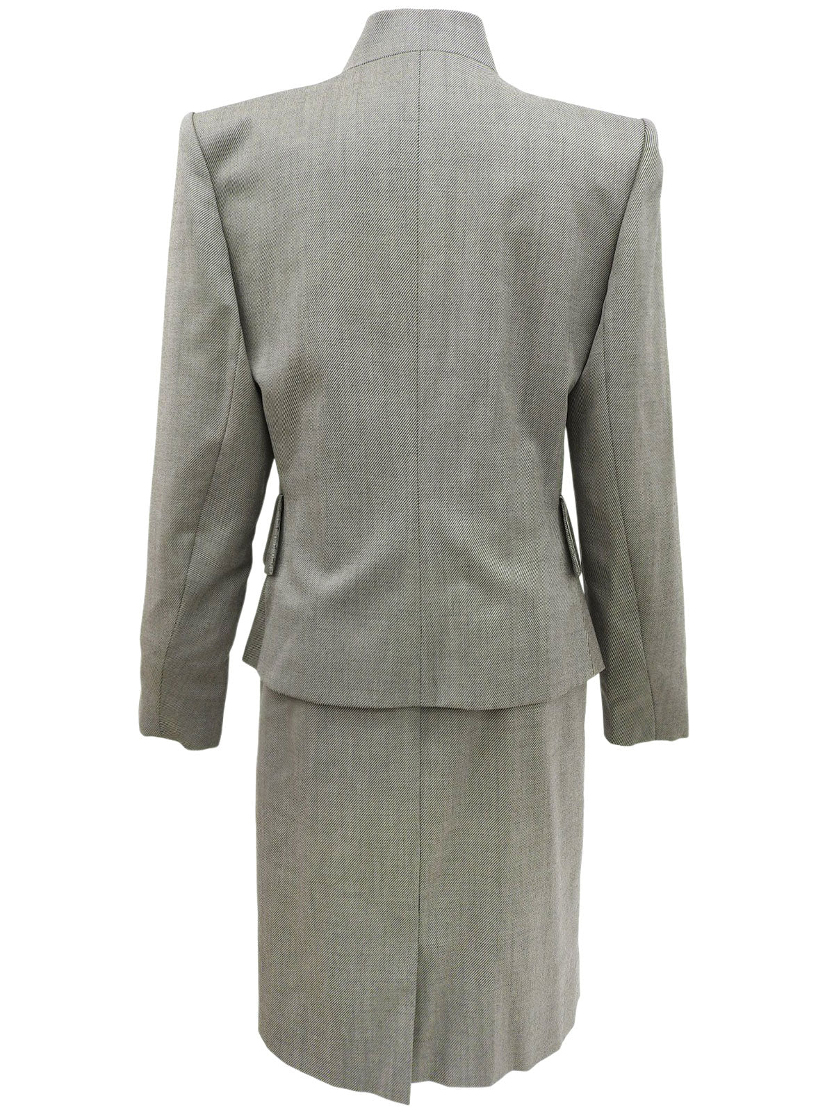 スタンドカラーセットアップ グレー