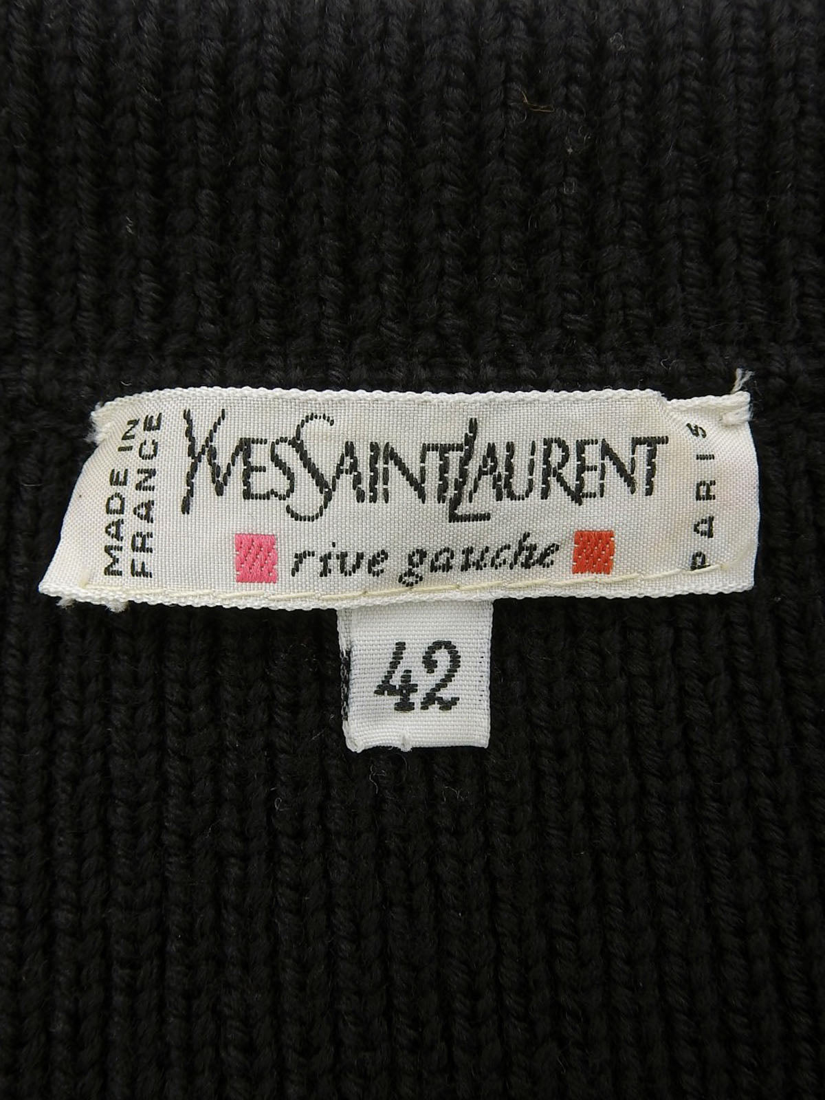 チャイナボタンニットカーディガン ブラック