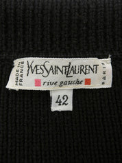 チャイナボタンニットカーディガン ブラック