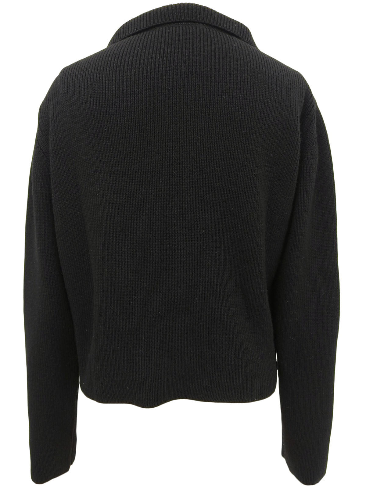 チャイナボタンニットカーディガン ブラック