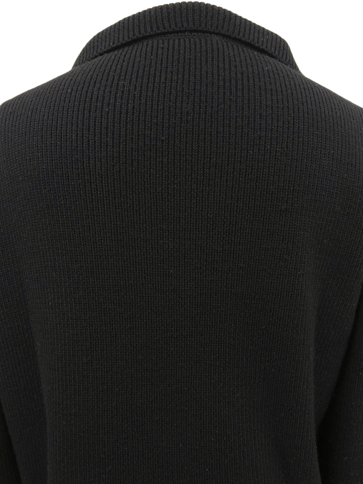 チャイナボタンニットカーディガン ブラック