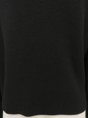 チャイナボタンニットカーディガン ブラック