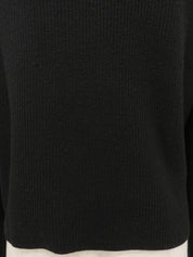 チャイナボタンニットカーディガン ブラック