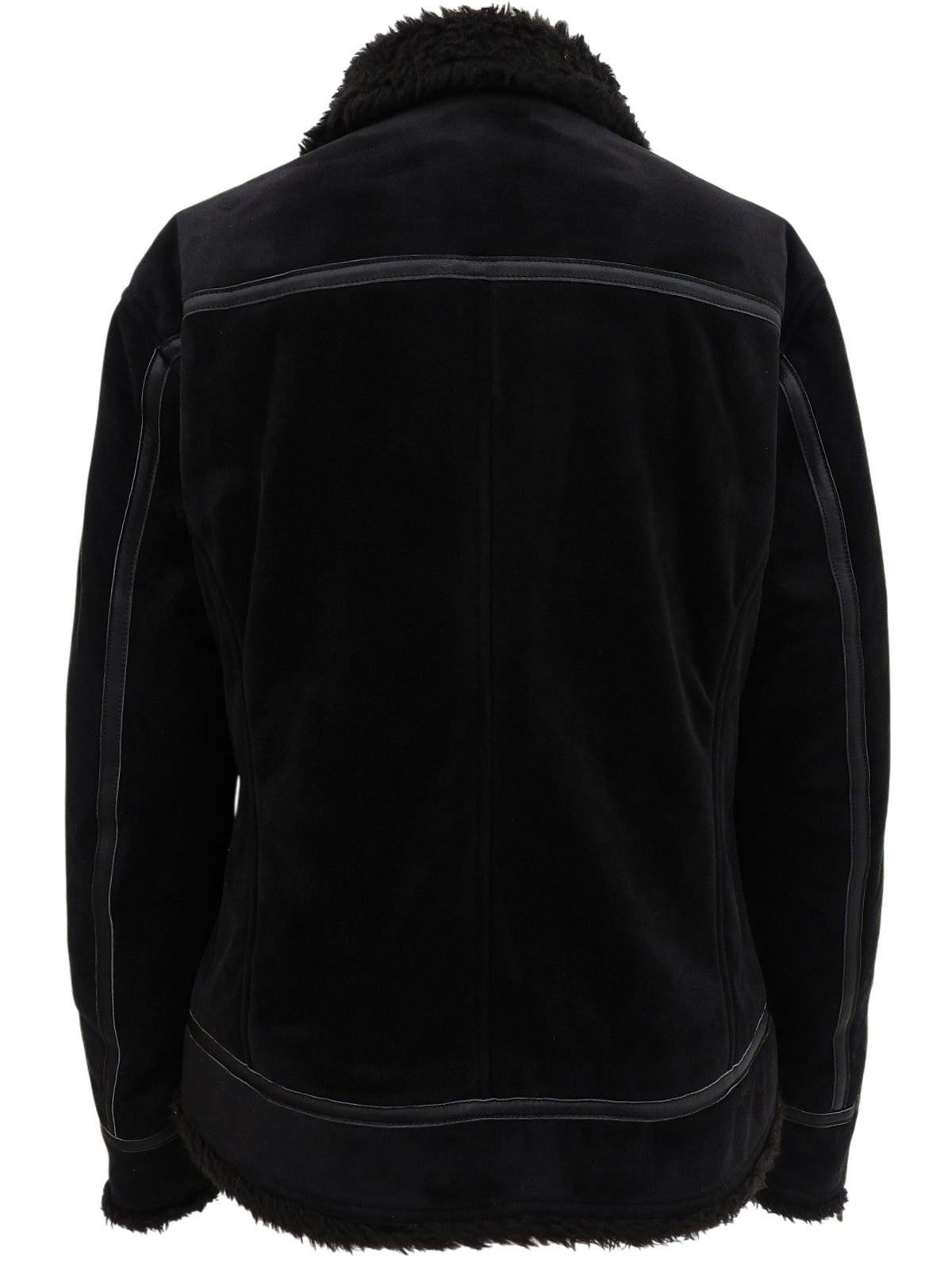 Boa logo embroidered Nova check lining zip-up jacket in black