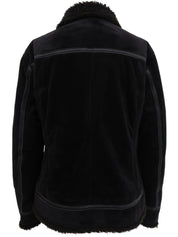 Boa logo embroidered Nova check lining zip-up jacket in black