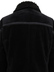 Boa logo embroidered Nova check lining zip-up jacket in black