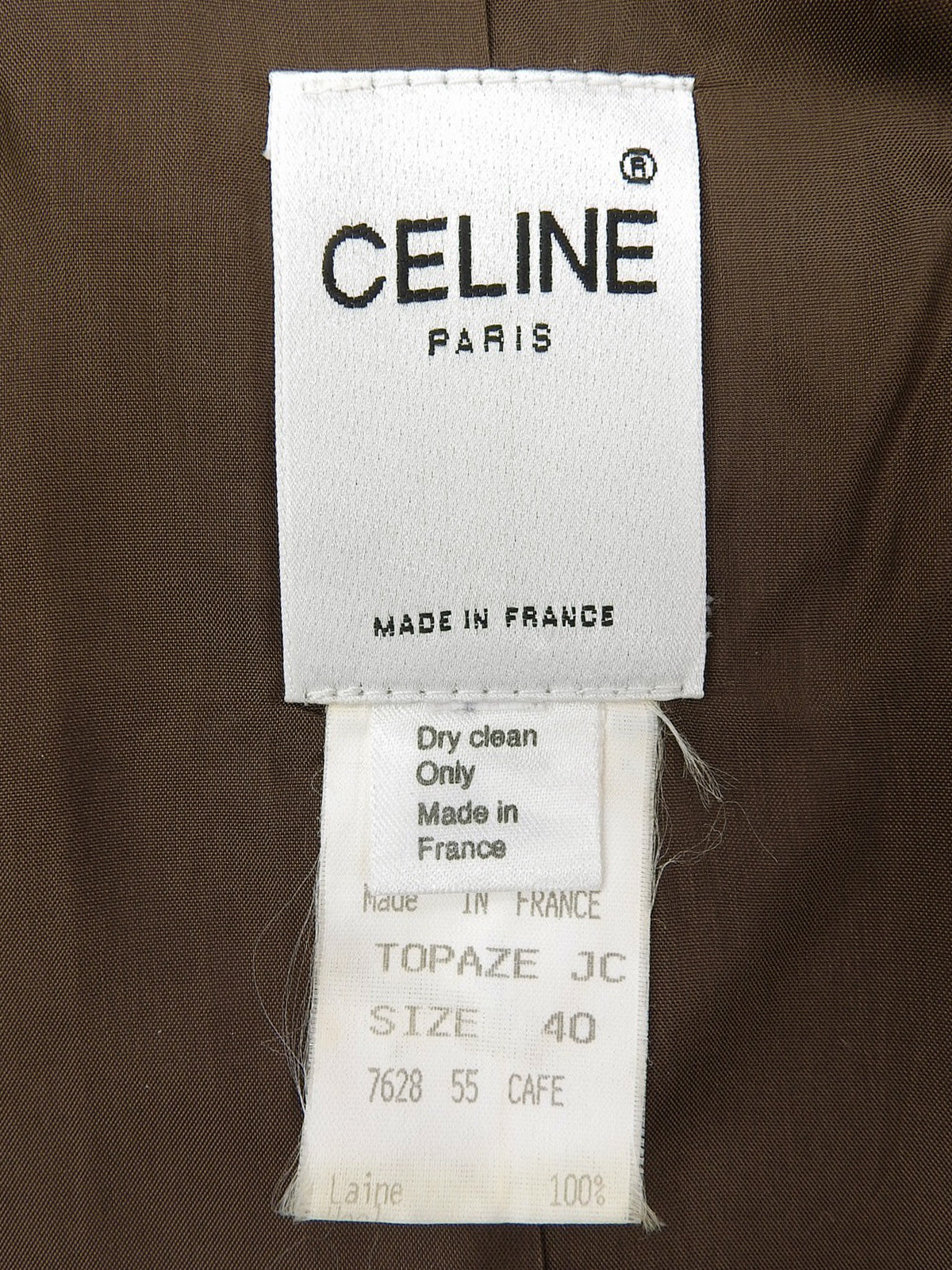 グレンチェックパターンロゴボタンセットアップ ブラウン