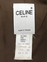 グレンチェックパターンロゴボタンセットアップ ブラウン