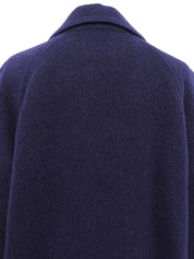 ウールラグランスリーブコート ネイビー