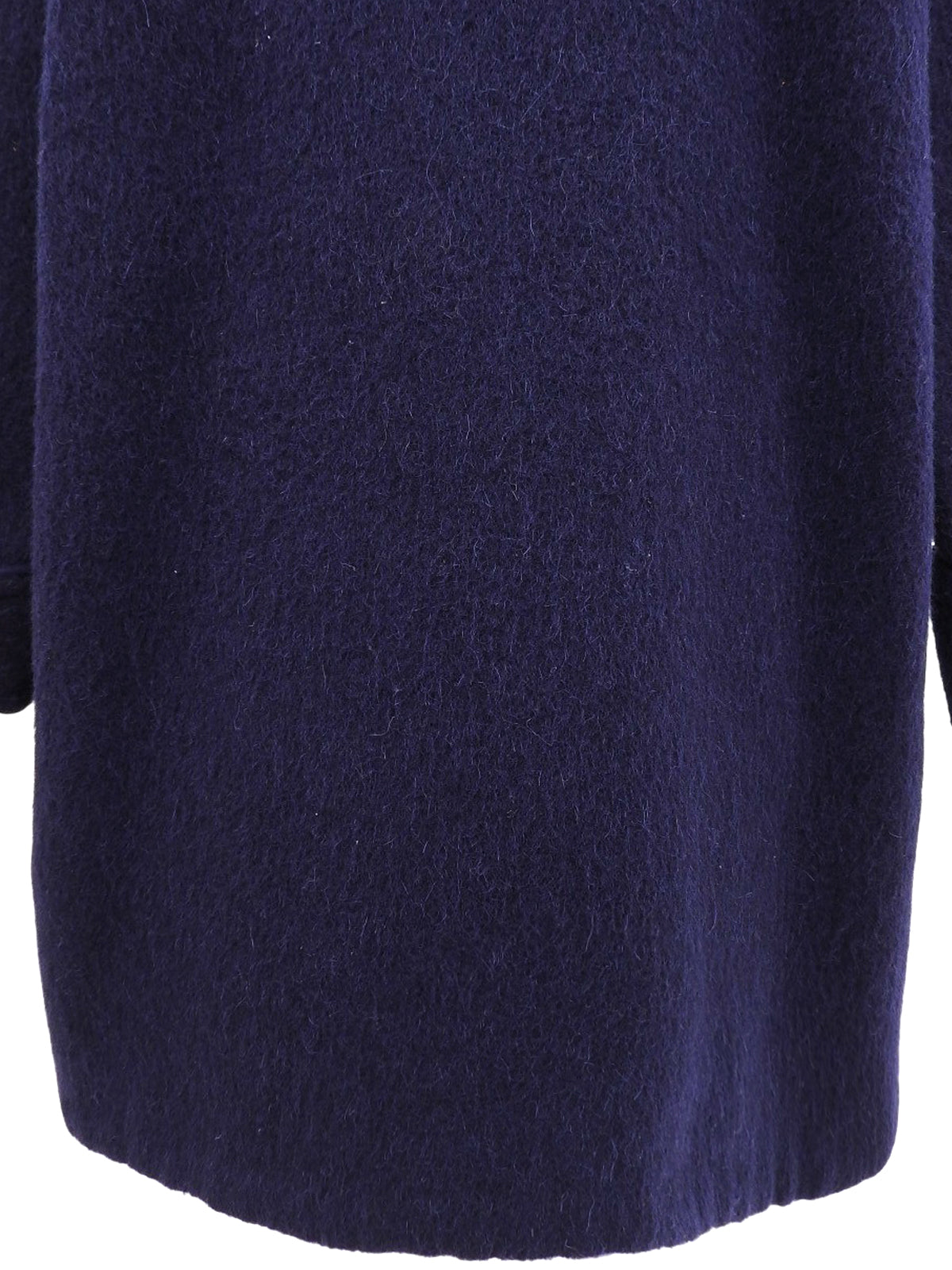 Navy wool raglan sleeve coat