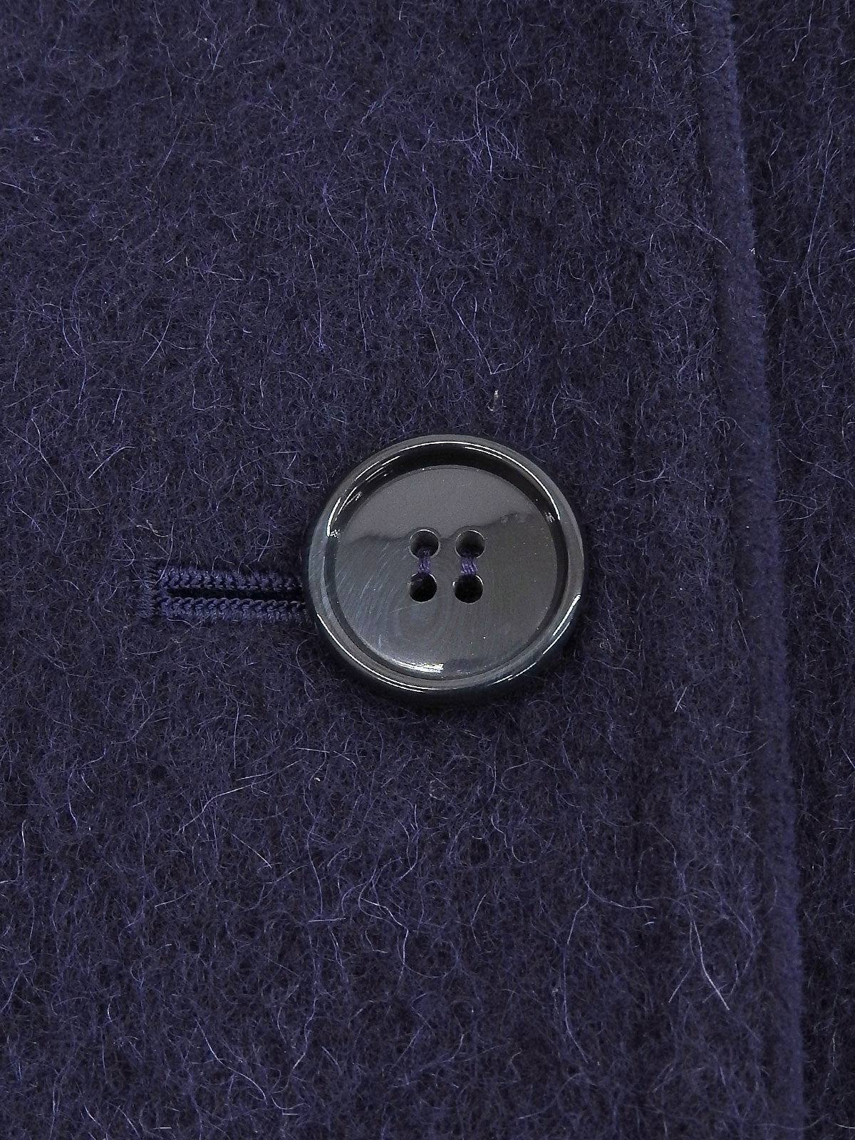 ウールラグランスリーブコート ネイビー