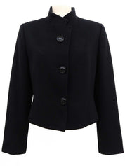 Macadam Button Jacket in Black