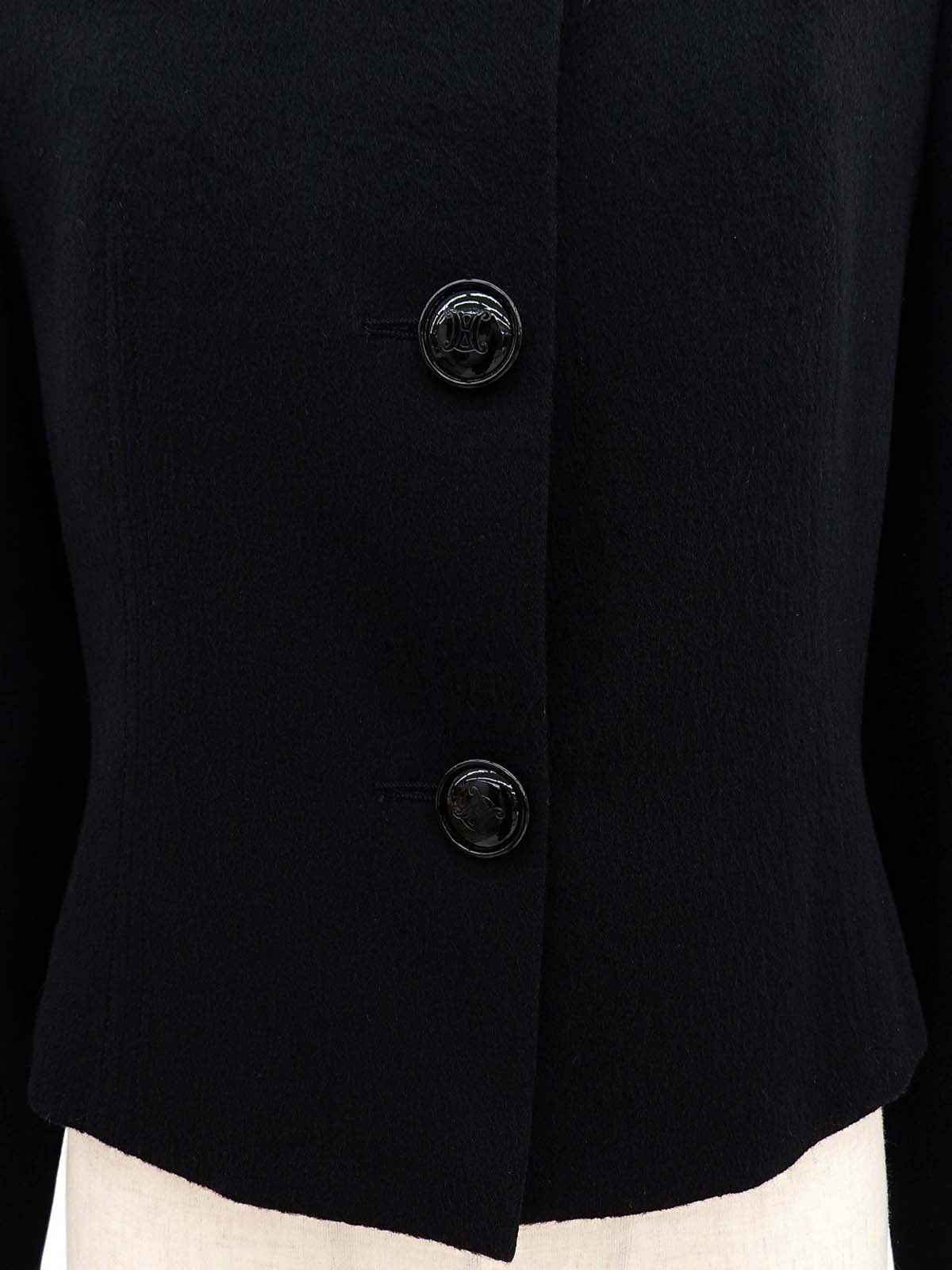 Macadam Button Jacket in Black