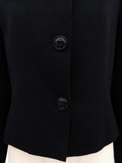 Macadam Button Jacket in Black