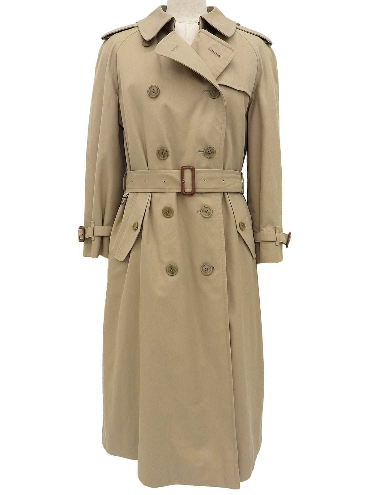 Nova Check Lining Trench Coat in Beige