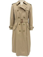 Nova Check Lining Trench Coat in Beige