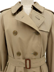 Nova Check Lining Trench Coat in Beige