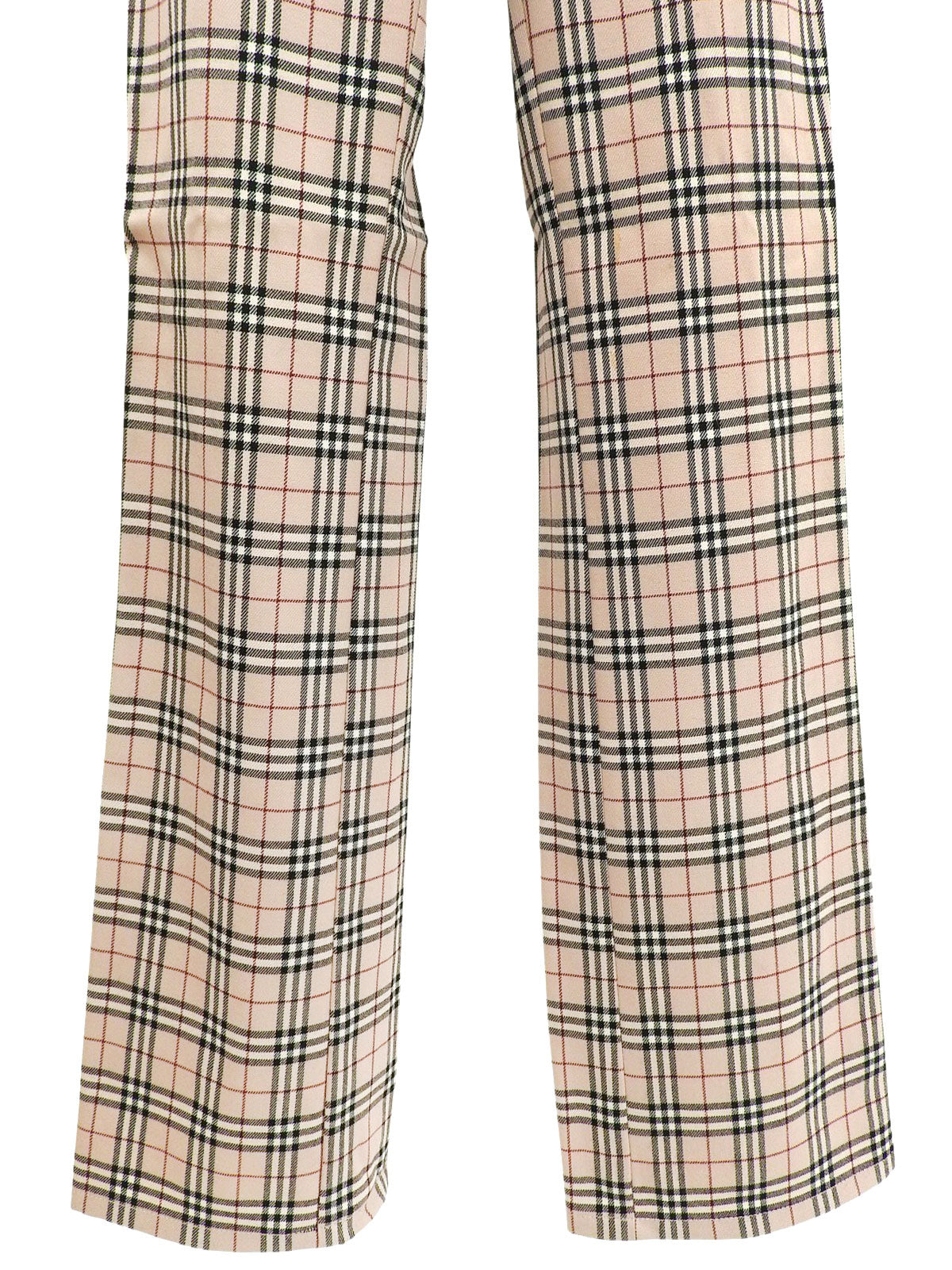 Nova Check Pattern Pants in Beige