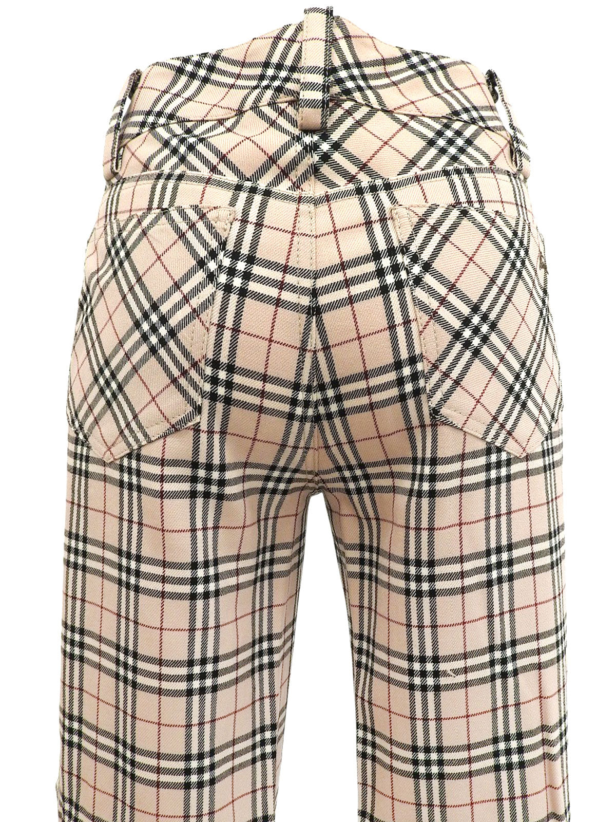 Nova Check Pattern Pants in Beige