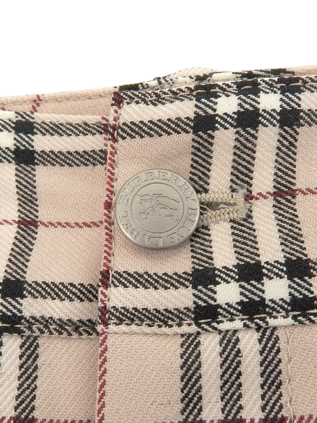 Nova Check Pattern Pants in Beige