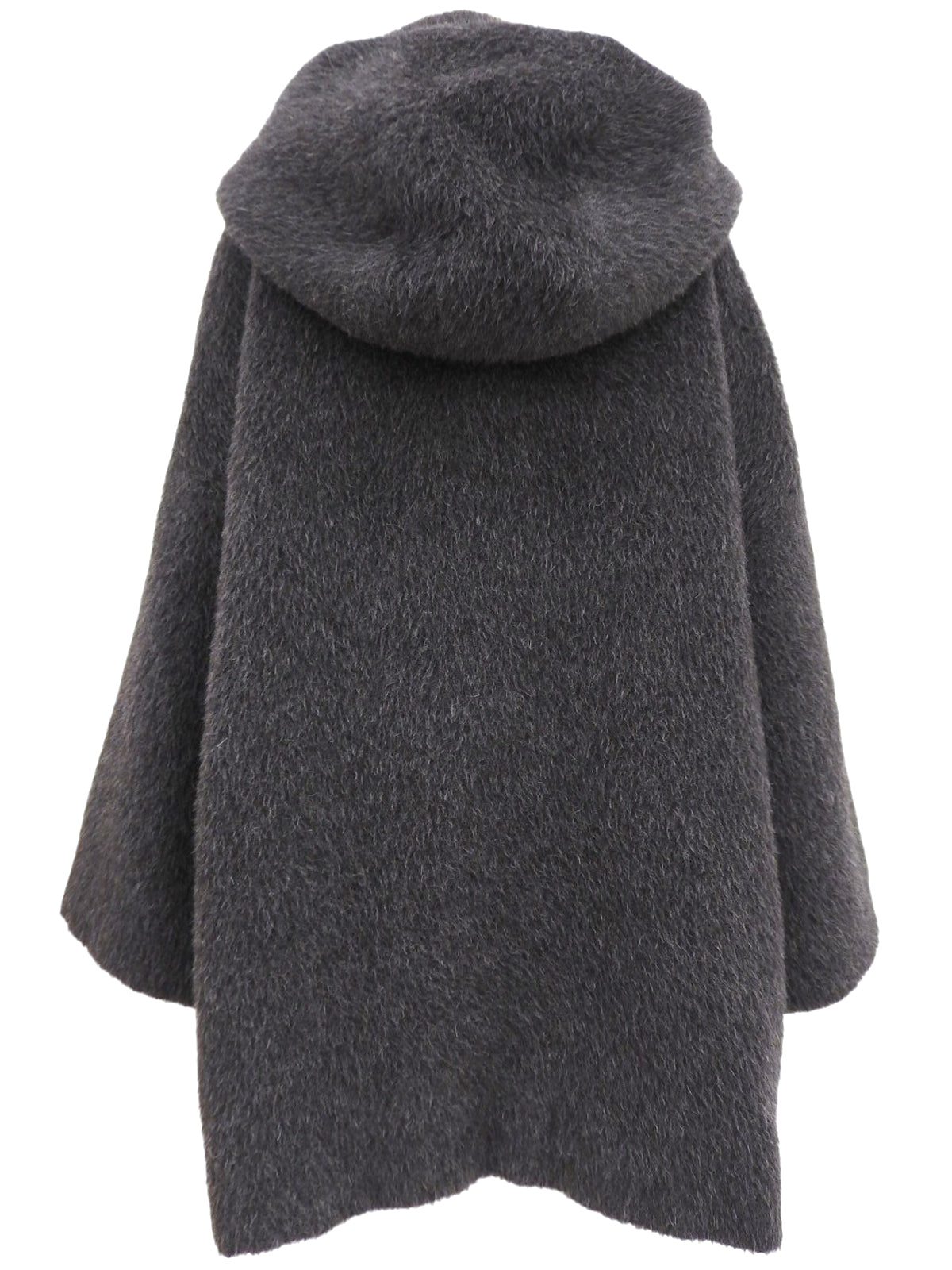 バンブーボタンダッフルコート チャコールグレー