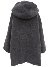 バンブーボタンダッフルコート チャコールグレー