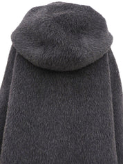 バンブーボタンダッフルコート チャコールグレー