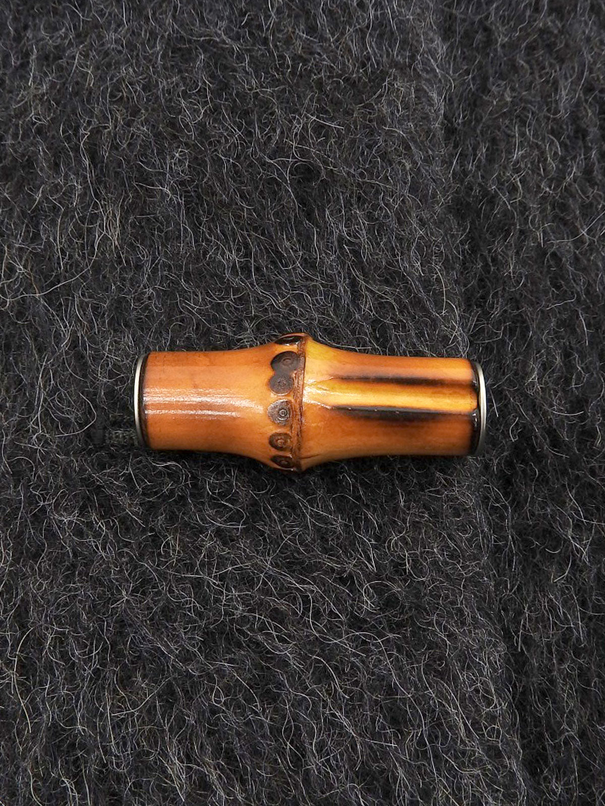 バンブーボタンダッフルコート チャコールグレー