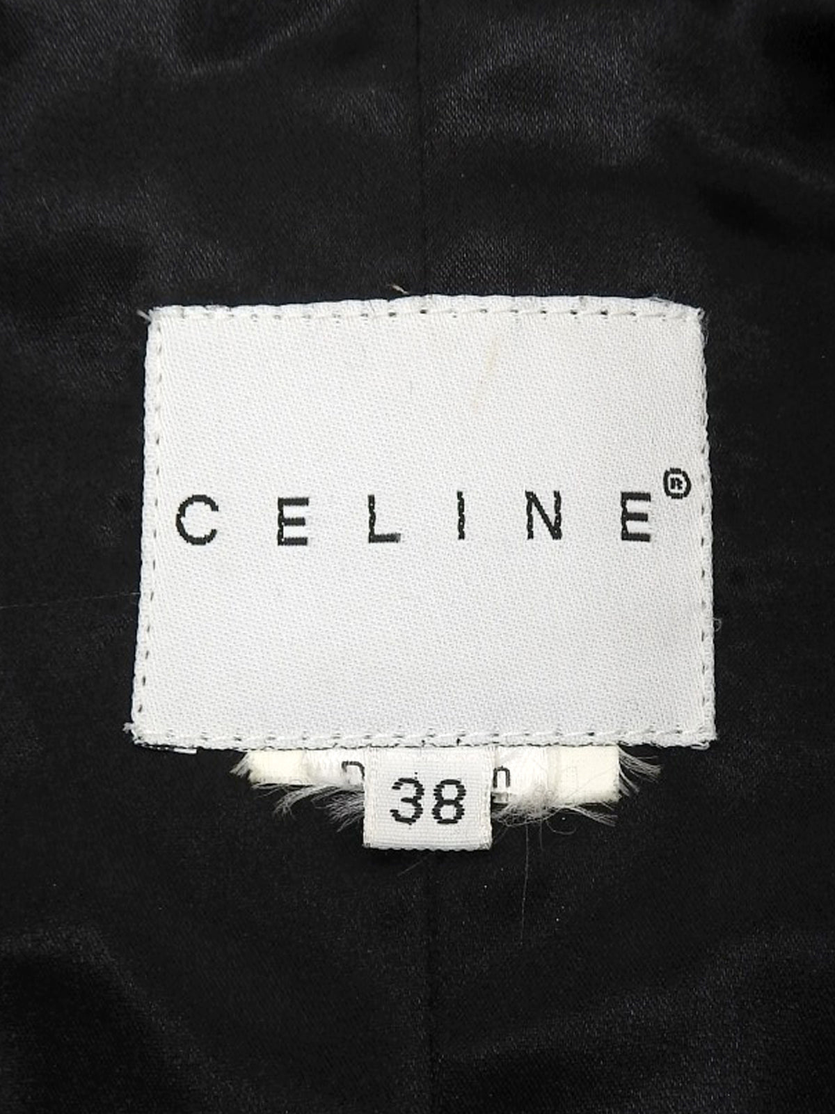 Logo clasp stainless steel collar long coat in charcoal gray