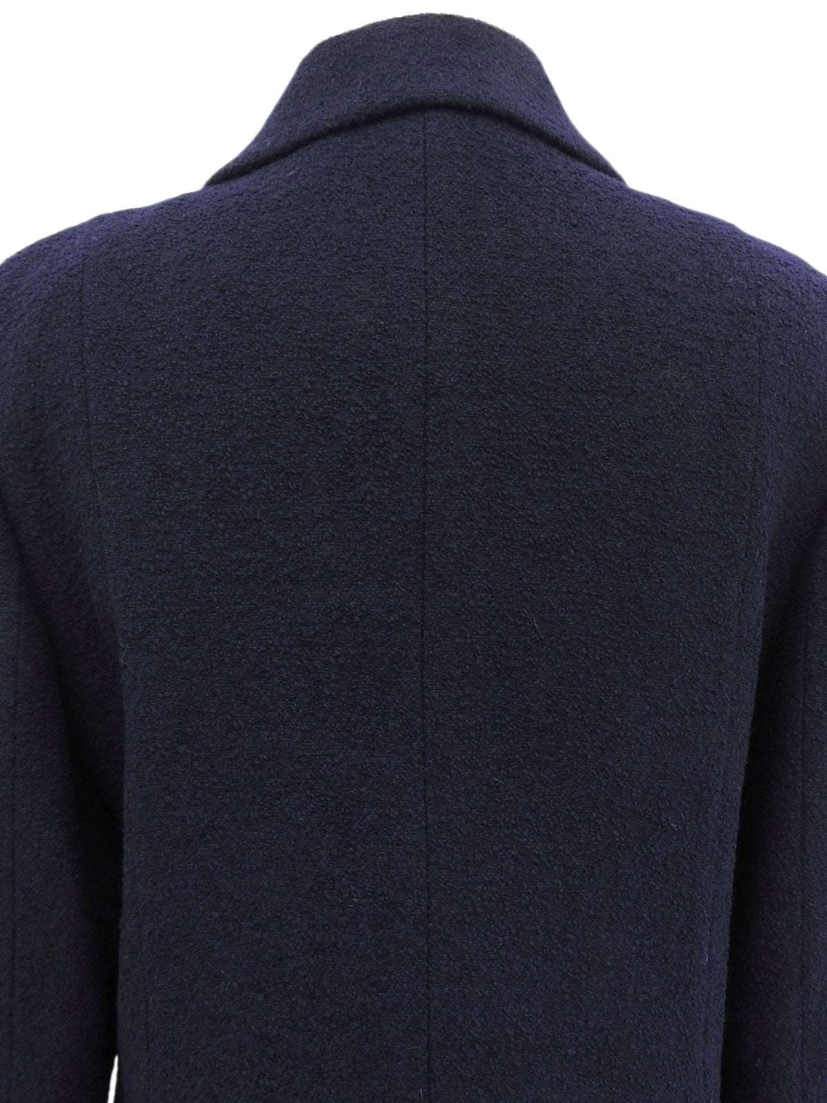 ウールデザインボタンジジャケット ネイビー
