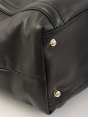 インターロッキングトートバッグ　ブラック