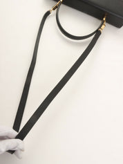 ガンチーニプレート2wayハンドバッグ ブラック