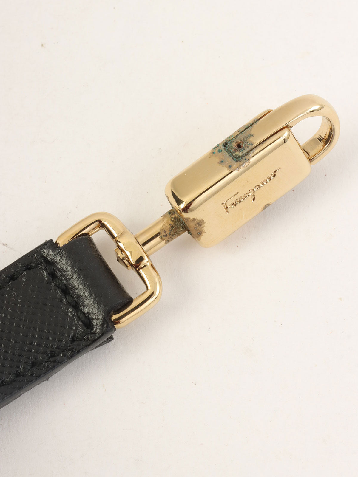 ガンチーニプレート2wayハンドバッグ ブラック