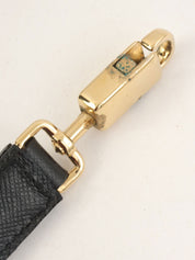 ガンチーニプレート2wayハンドバッグ ブラック