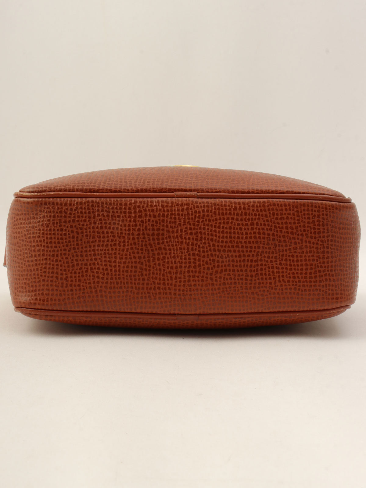 Oval Logo Plate Shoulder Bag Brown
