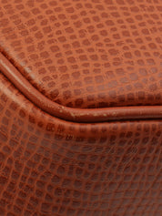 Oval Logo Plate Shoulder Bag Brown