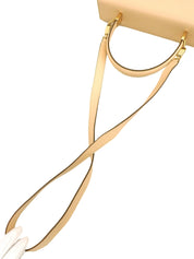 带Logo铭牌的双肩包 米色