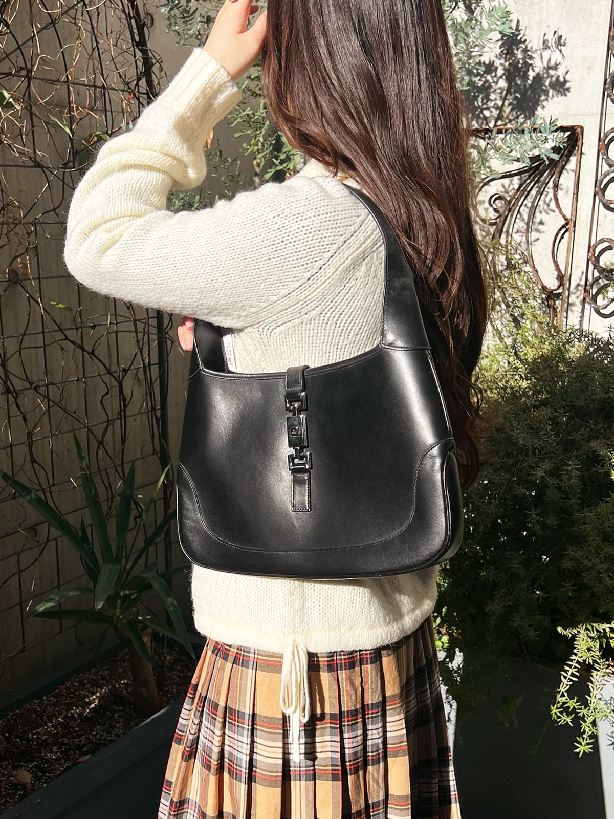 ジャッキーワンショルダーバッグ ブラック